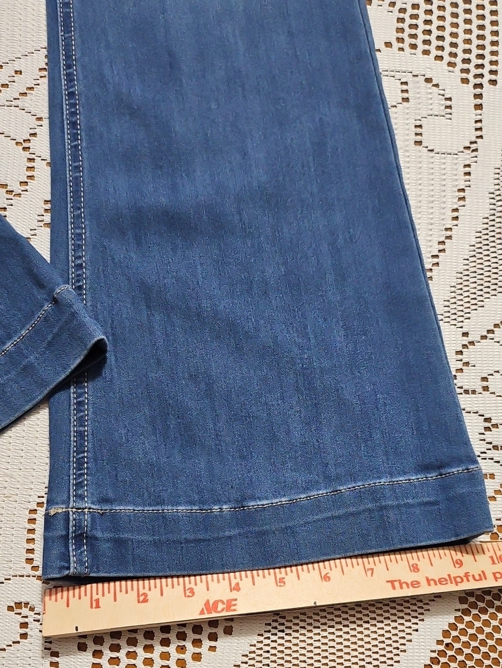 Cello Medium Blue Flare Jeans - Wide Leg - Size Large - Picture 4 of 10
